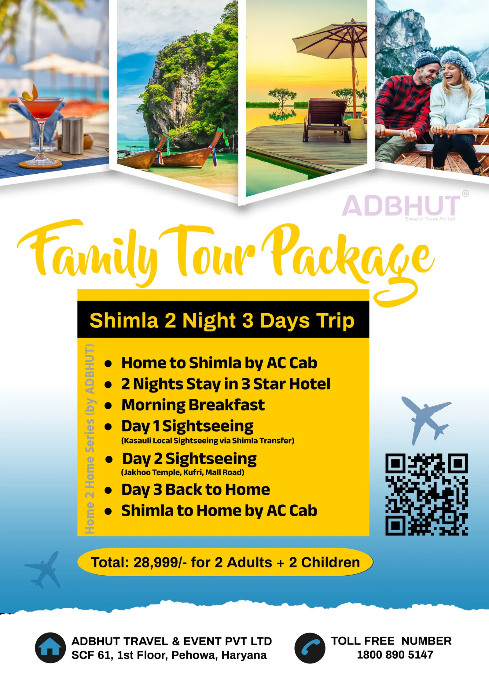 Shimla 2N/3D Tour